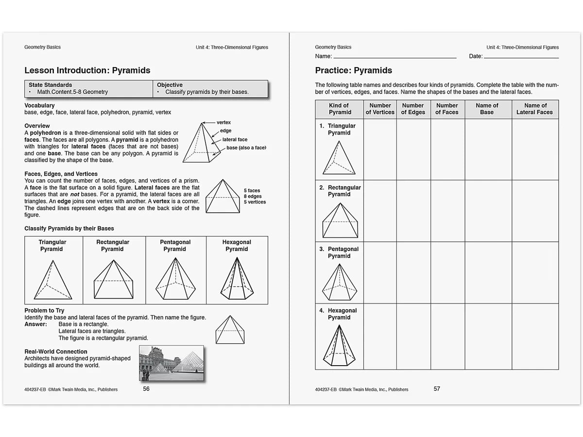 Geometry Basics Workbook - US 7036