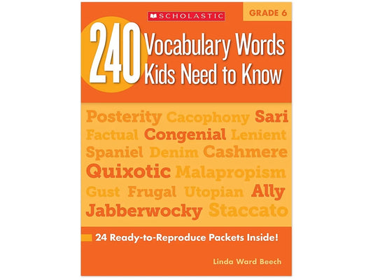 240 Words Kids Need to Know Workbook - Gr. 6 - US 4516