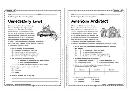 Comprehension Skills Workbook - Gr. 5 - US 2590