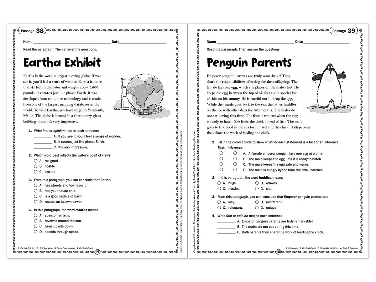 Comprehension Skills Workbook - Gr. 5 - US 2590