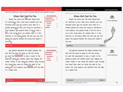Daily Paragraph Editing Workbook - Gr. 4 - US 5043