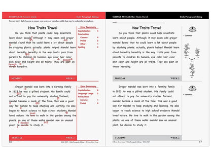 Daily Paragraph Editing Workbook - Gr. 4 - US 5043