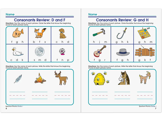 Spectrum® Phonics Workbook - Gr. 1 - US 2480