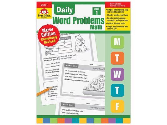 Daily Word Problems Workbook - Gr. 1 - US 4579