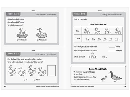 Daily Word Problems Workbook - Gr. 1 - US 4579