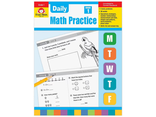 Daily Math Practice Workbook - Gr. 1 - US 3794