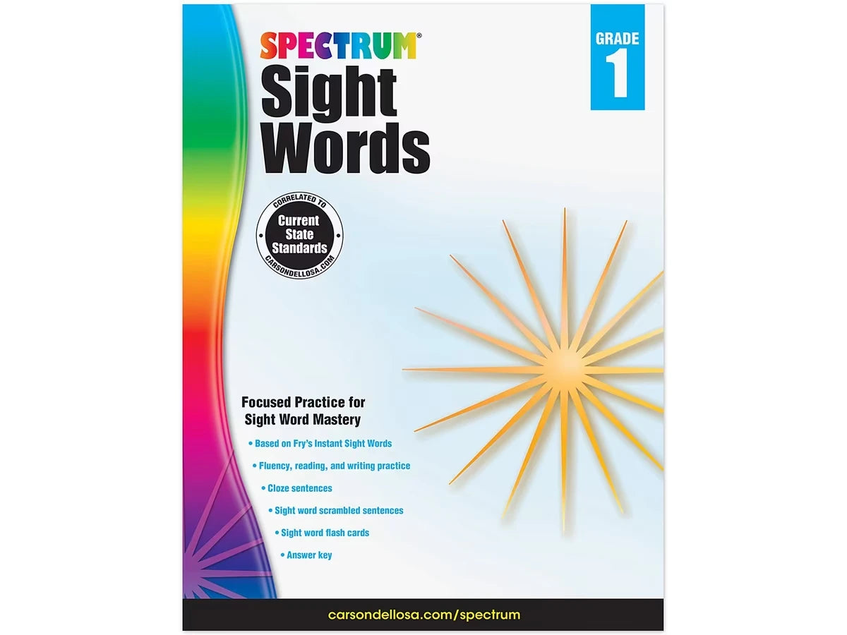 Spectrum® Sight-Words Workbook - Gr. 1 - US 4441