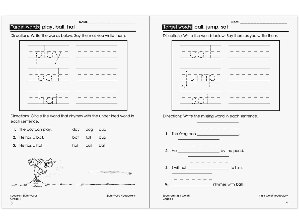 Spectrum® Sight-Words Workbook - Gr. 1 - US 4441