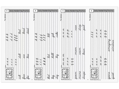 Contemporary Cursive Daily Handwriting Practice Workbook - US 7380