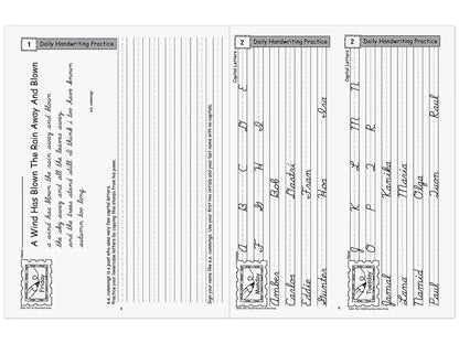 Contemporary Cursive Daily Handwriting Practice Workbook - US 7380
