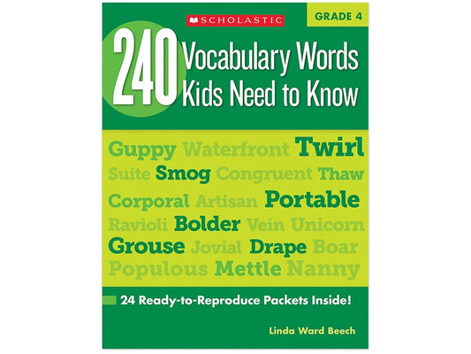 240 Words Kids Need to Know Workbook - Gr. 4 - US 7626