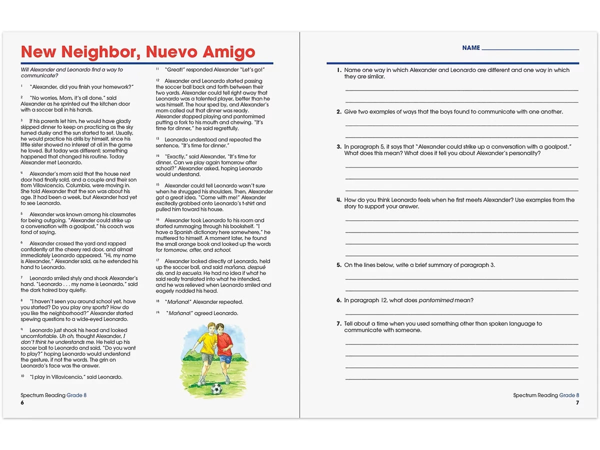 Spectrum® Reading Workbook - Gr. 8 - US 1450