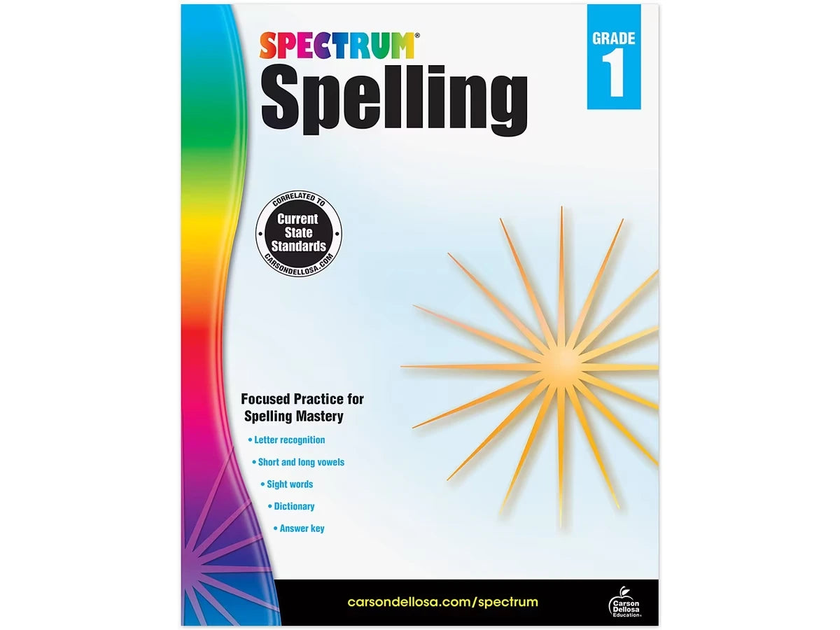 Spectrum® Spelling Workbook - Gr. 1 - US 8678
