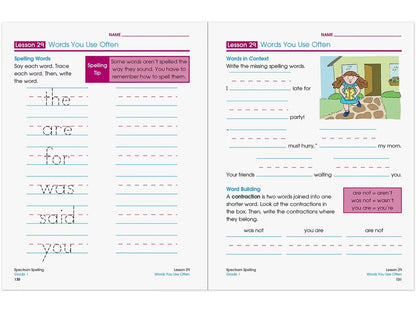 Spectrum® Spelling Workbook - Gr. 1 - US 8678