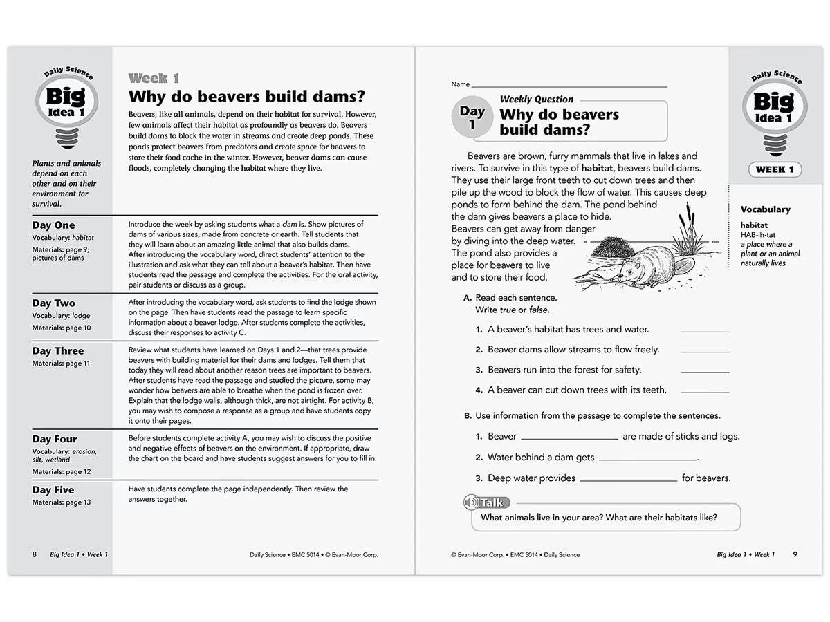 Daily Science Reproducible Activities Workbook - Gr. 4 - US 6911