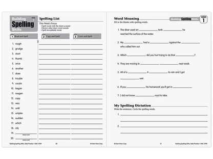 Building Spelling Skills Workbook - Gr. 5 - US 1566