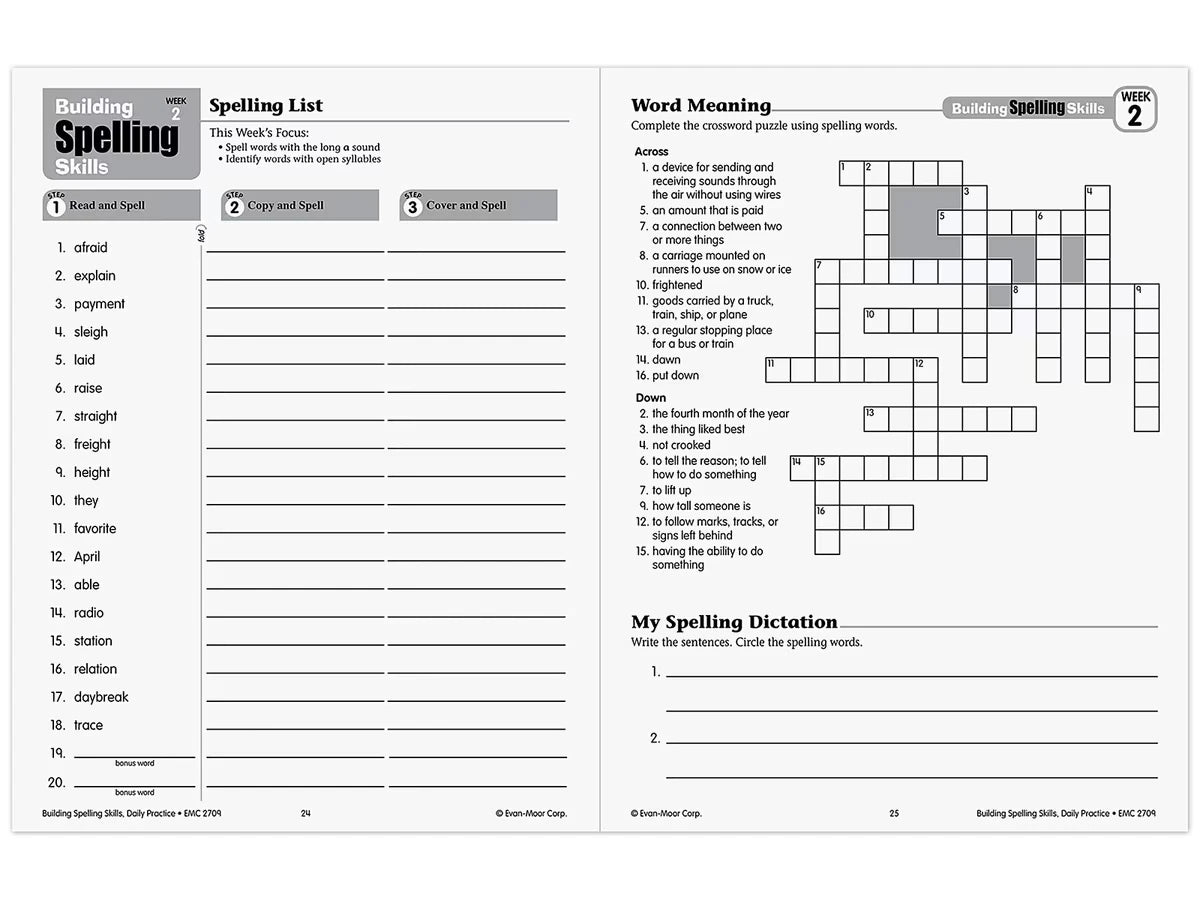 Building Spelling Skills Workbook - Gr. 5 - US 1566