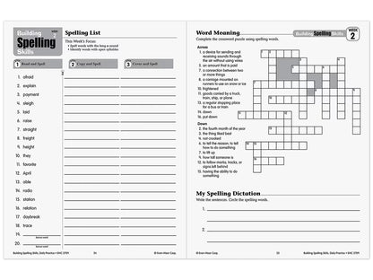 Building Spelling Skills Workbook - Gr. 5 - US 1566