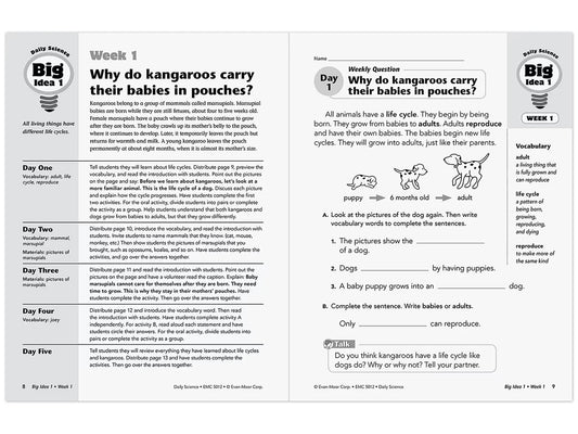 Daily Science Reproducible Activities Workbook - Gr. 2 - US 1405