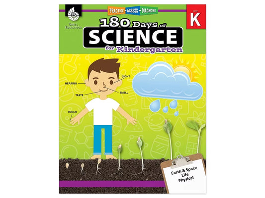 180 Days of Science Workbook - Kindergarten - US 4686