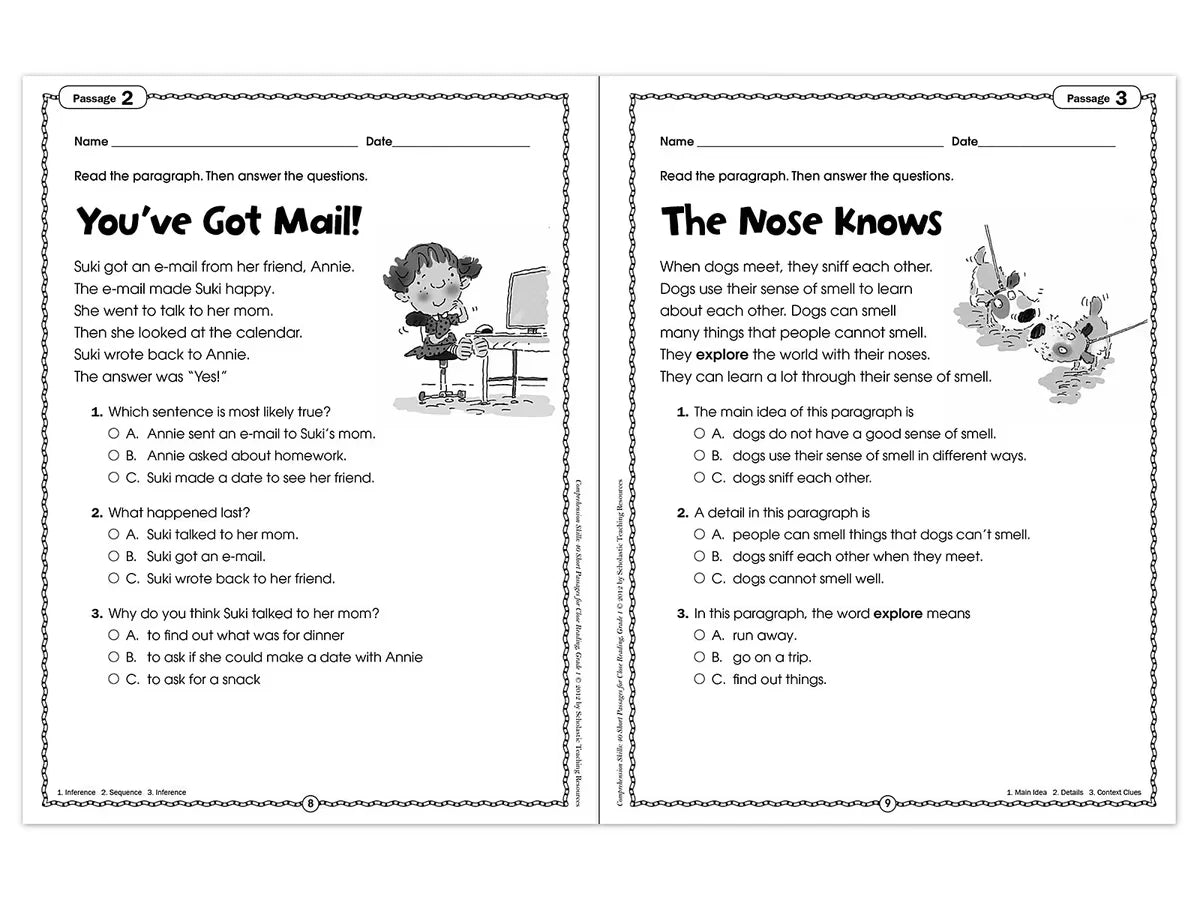 Comprehension Skills Workbook - Gr. 1 - US 8190