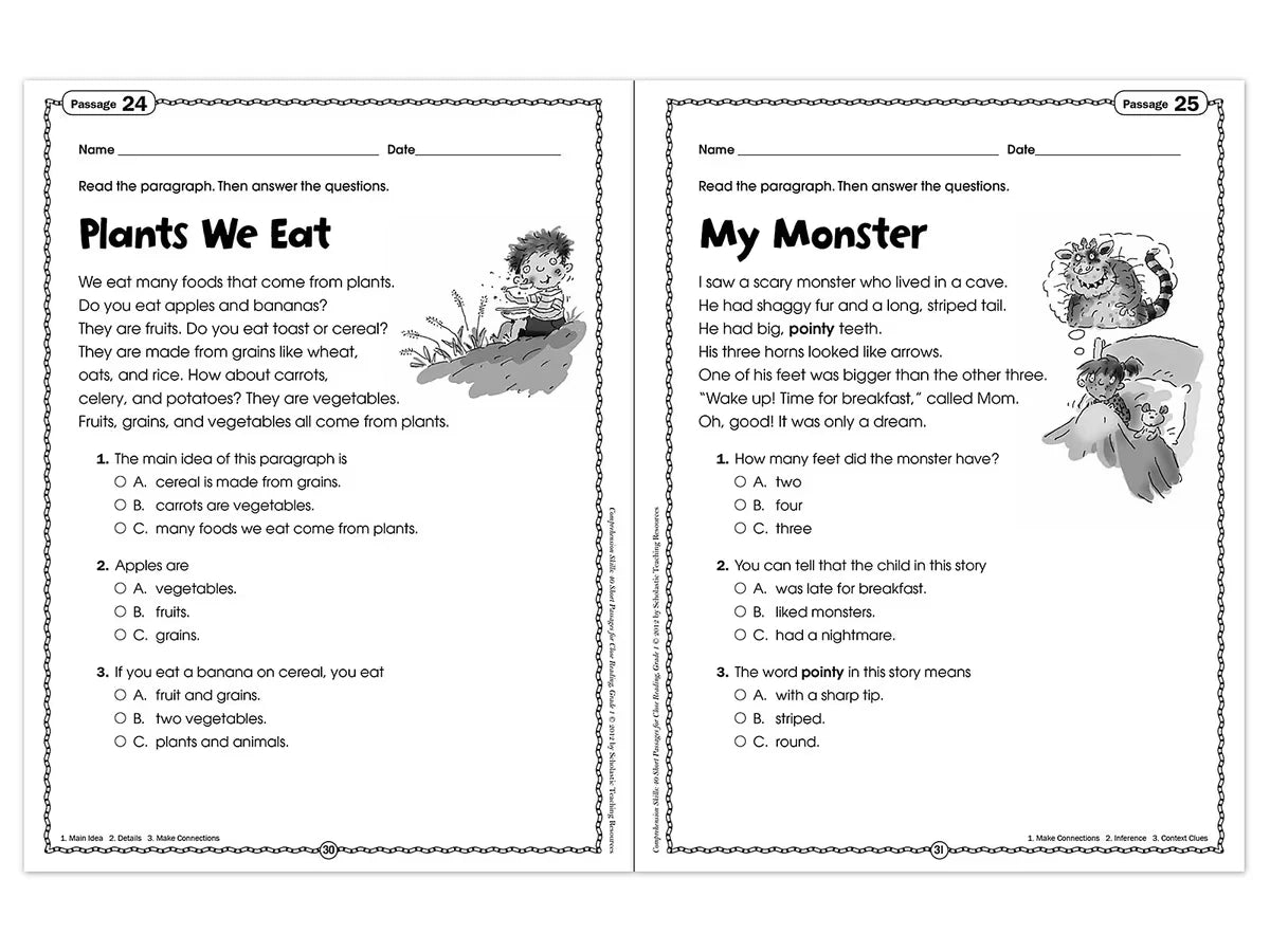 Comprehension Skills Workbook - Gr. 1 - US 8190