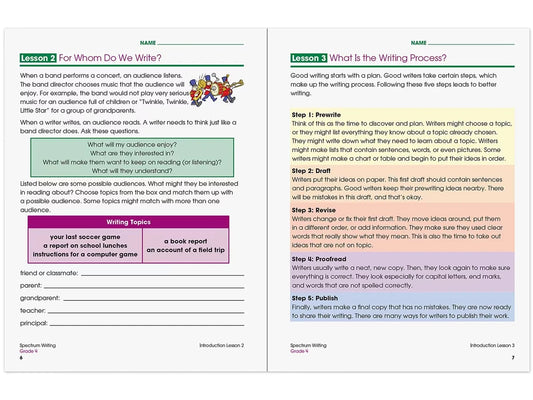 Spectrum® Writing Workbook - Gr. 4 - US 4955