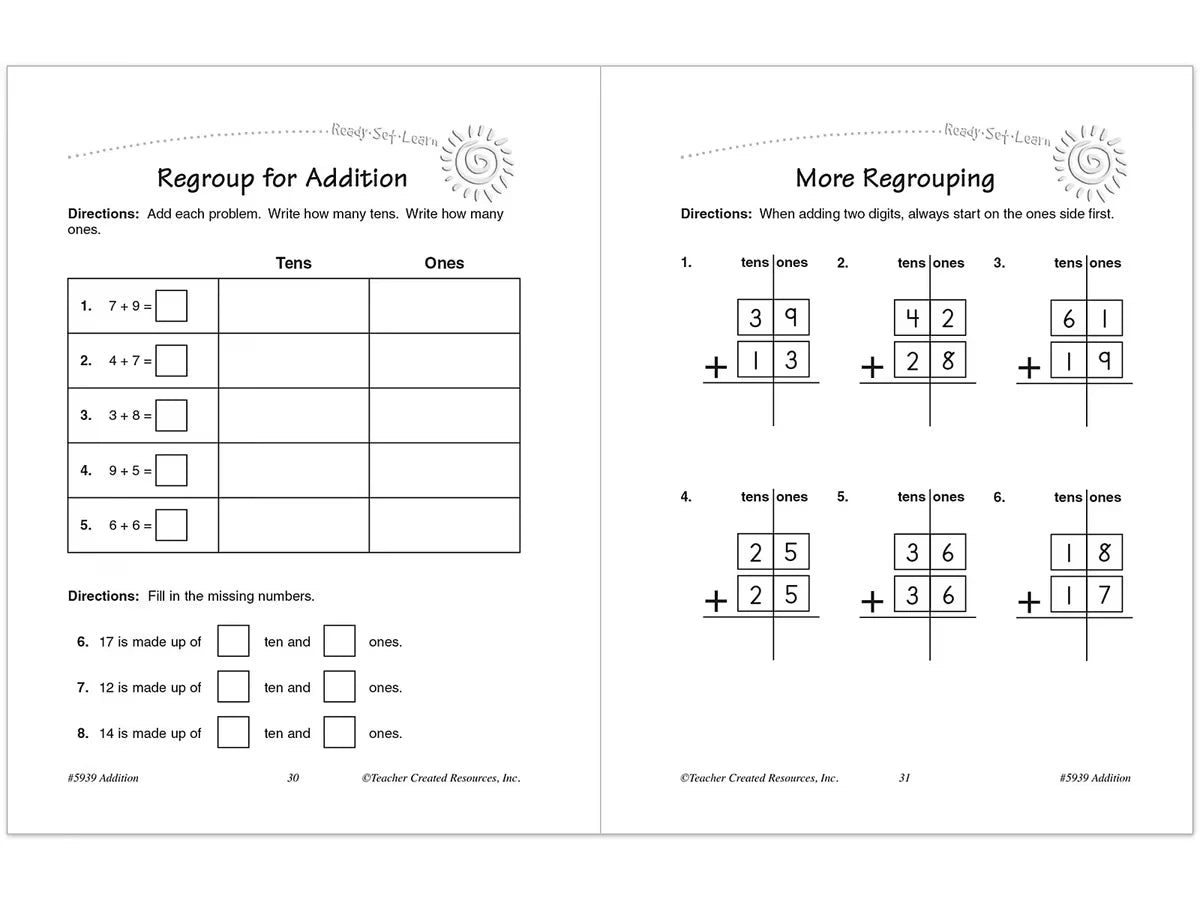Addition Workbook - US 6631