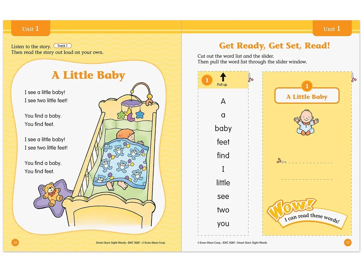 Sight-Words Smart Start Workbook - Pre-K - US 9894