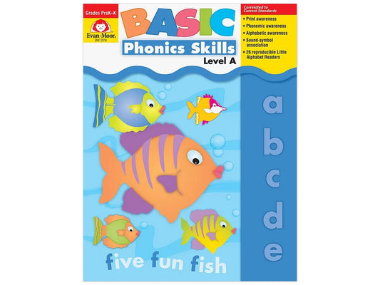 Basic Phonics Skills Workbook - Pre K-K - US 4747