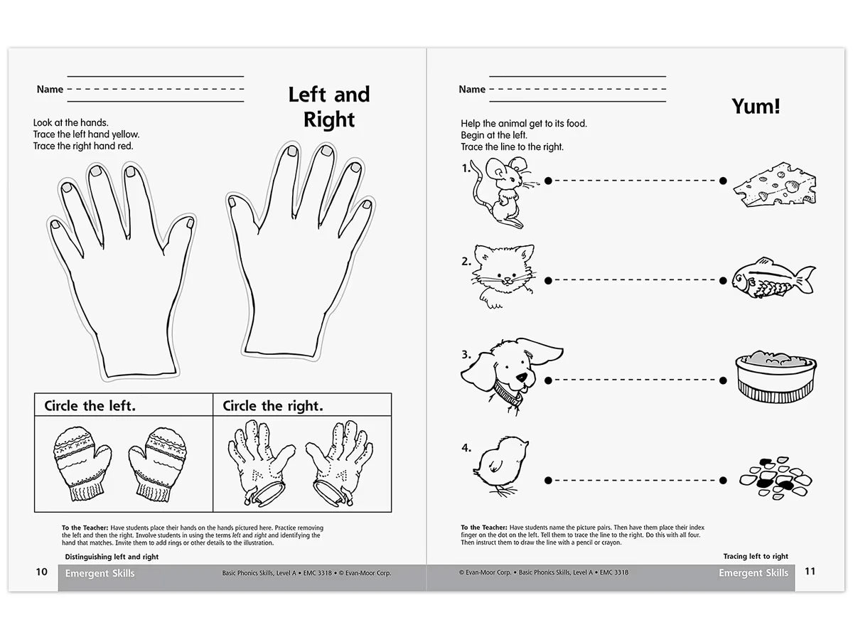 Basic Phonics Skills Workbook - Pre K-K - US 4747