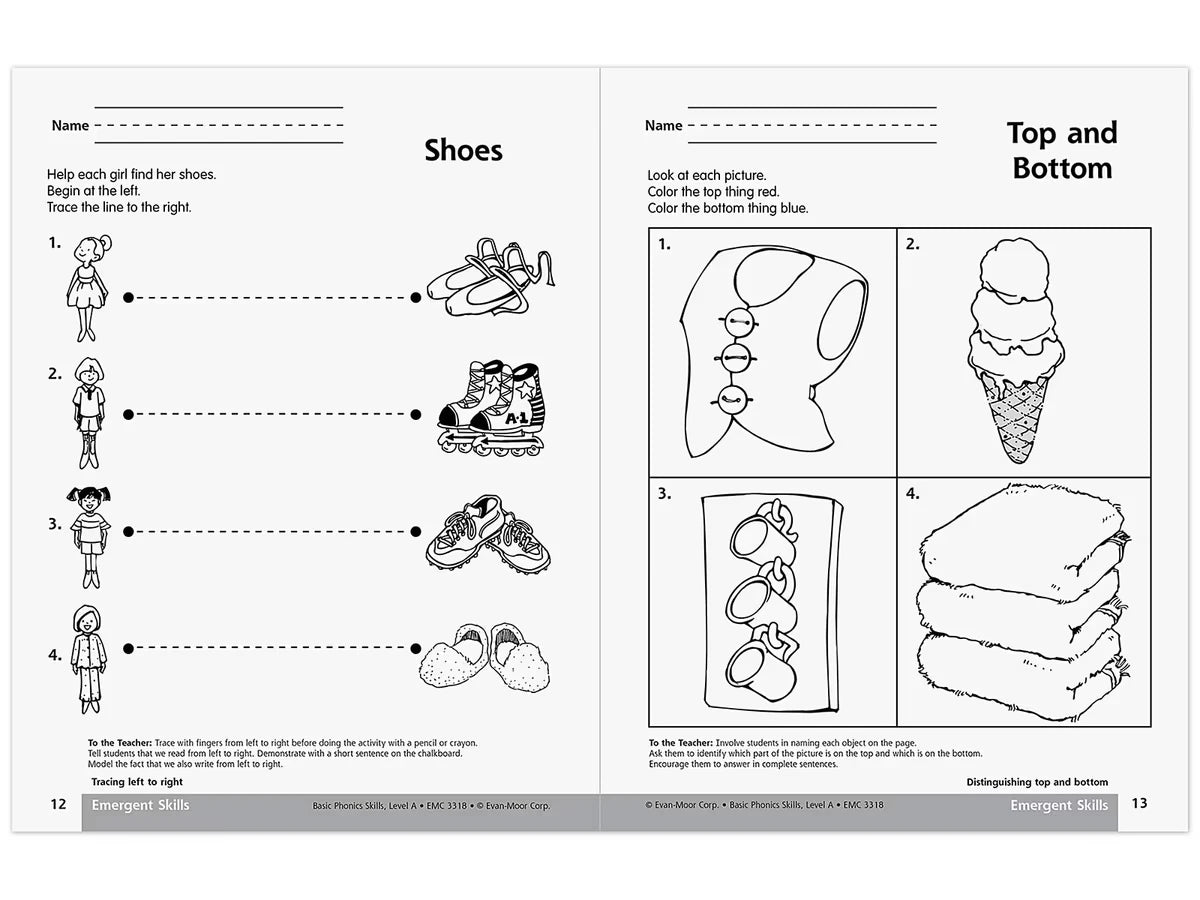 Basic Phonics Skills Workbook - Pre K-K - US 4747