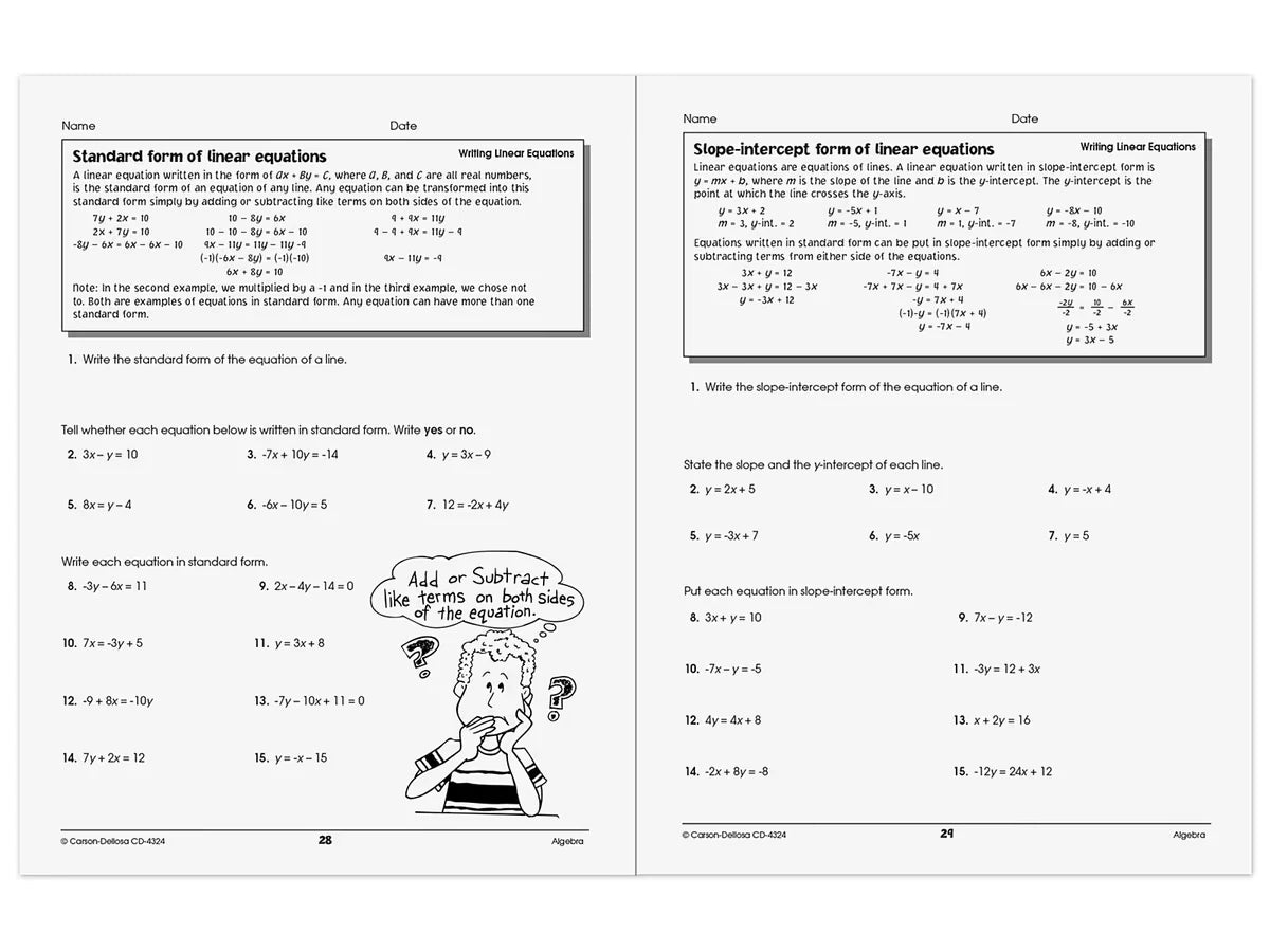Algebra Success Workbook - US 5769