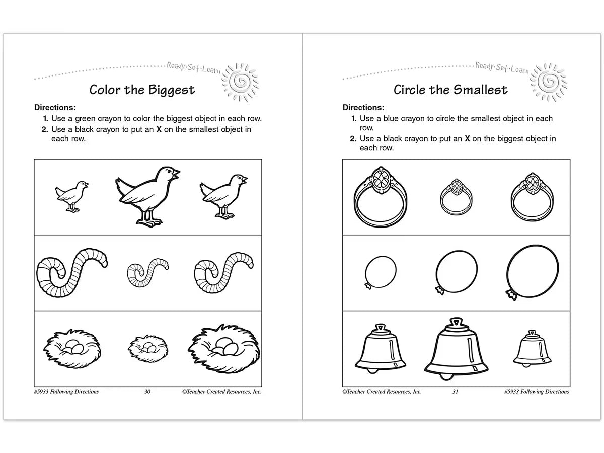 Following Directions Workbook - US 3376