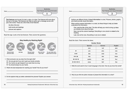 Reading Comprehension Fundamentals Workbook - Gr. 4 - US 6348