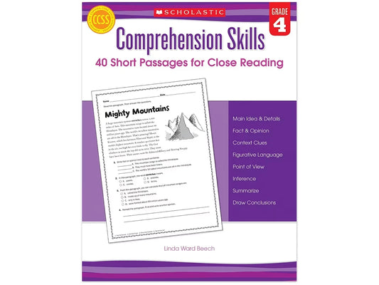 Comprehension Skills Workbook - Gr. 4 - US 8462