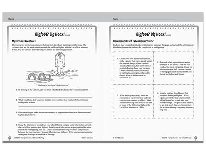 Comprehension and Critical Thinking Workbook - Gr. 5 - US 1253