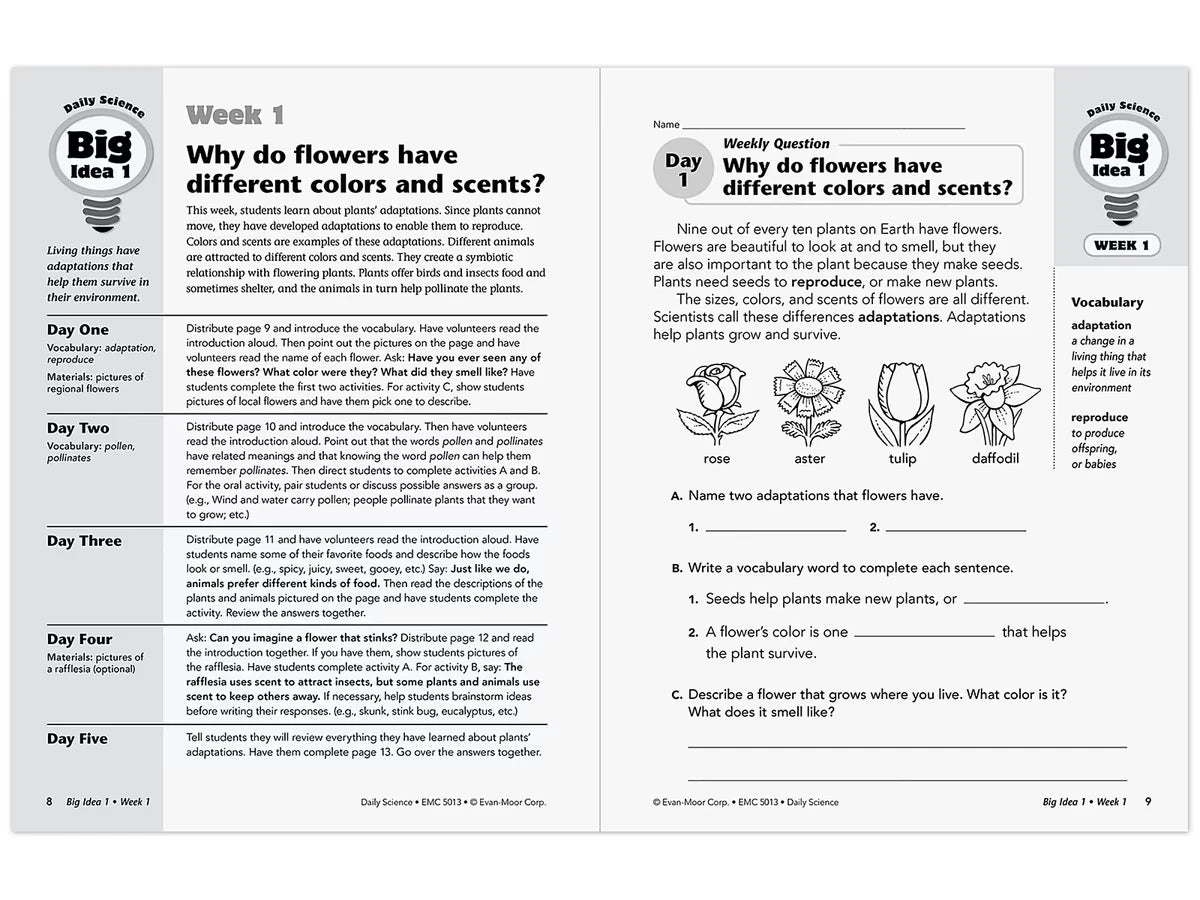 Daily Science Reproducible Activities Workbook - Gr. 3 - US 8140