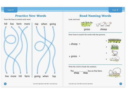 Sight-Words Smart Start Workbook - Kindergarten - US 5443