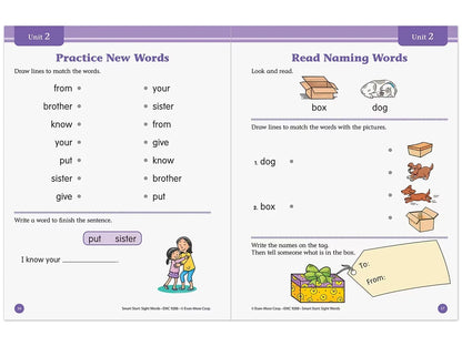 Sight-Words Smart Start Workbook - Kindergarten - US 5443
