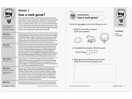 Daily Science Reproducible Activities Workbook - Gr. 1 - US 1694
