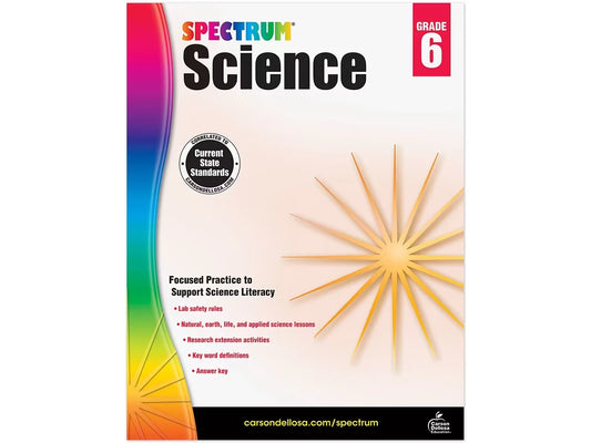 Spectrum® Science Workbook - Gr. 6 - US 6054