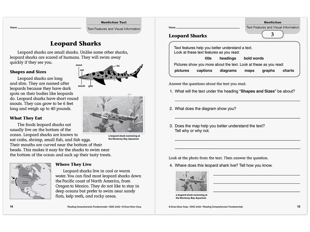 Reading Comprehension Fundamentals Workbook - Gr. 2 - US 5955