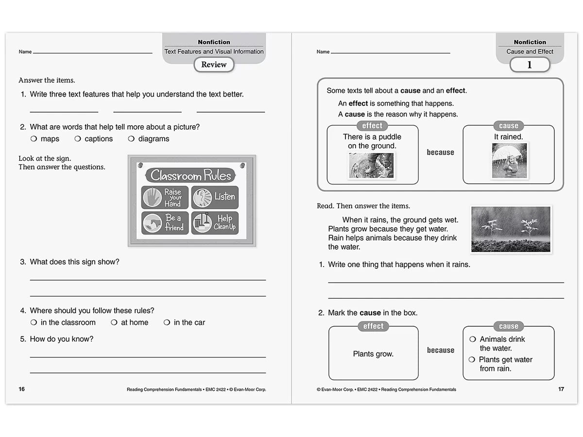 Reading Comprehension Fundamentals Workbook - Gr. 2 - US 5955