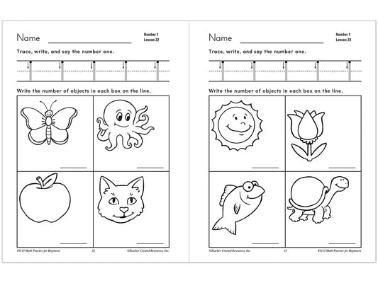 Math Practice for Beginners Workbook - US 3368