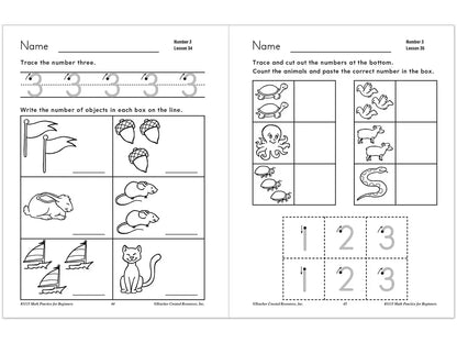 Math Practice for Beginners Workbook - US 3368