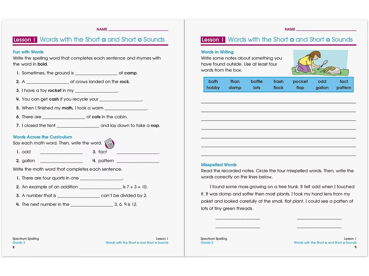 Spectrum® Spelling Workbook - Gr. 3 - US 6785