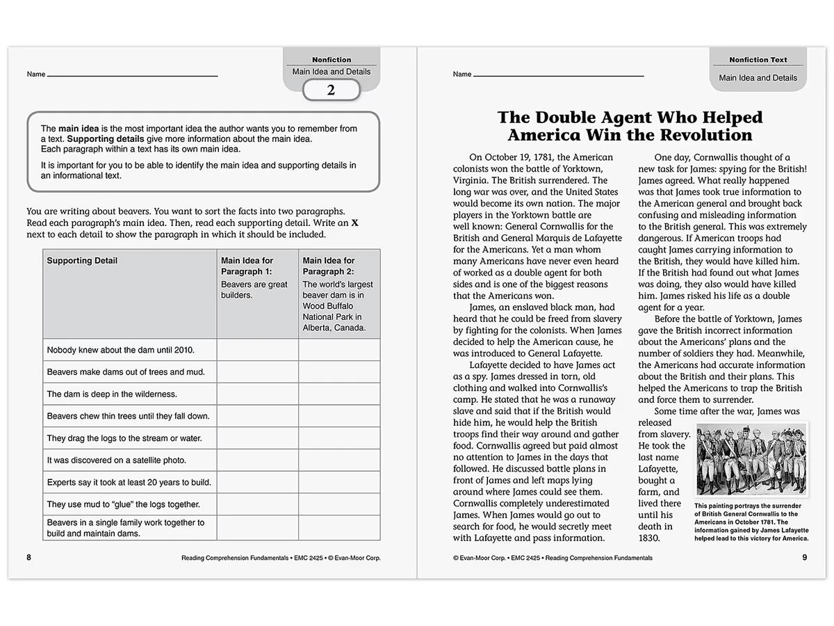 Reading Comprehension Fundamentals Workbook - Gr. 5 - US 1135