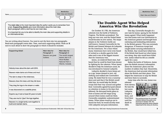 Reading Comprehension Fundamentals Workbook - Gr. 5 - US 1135