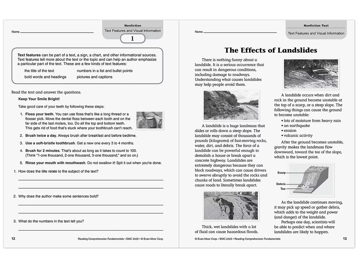 Reading Comprehension Fundamentals Workbook - Gr. 5 - US 1135